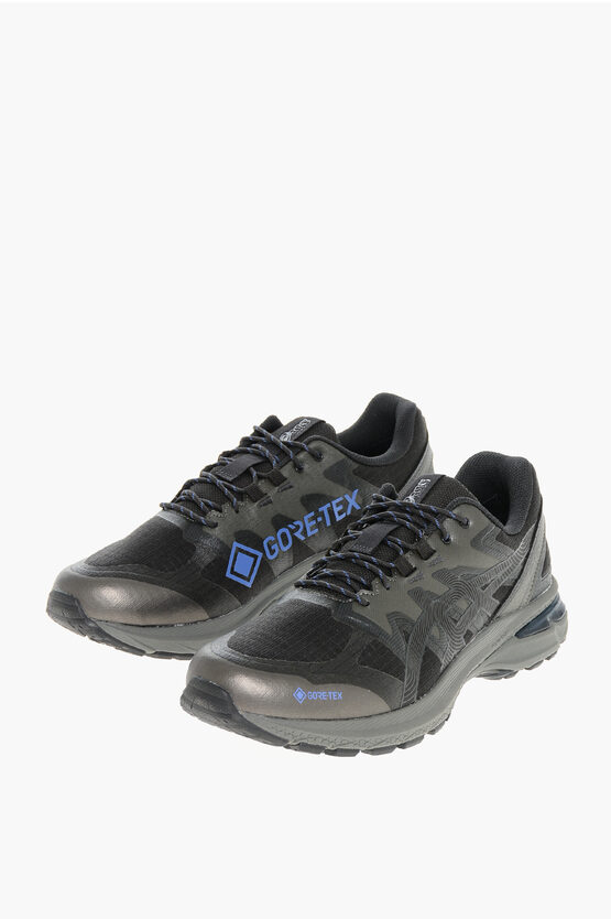 Asics Gore-tex Fabric Gel-terrain Gtx Low Top Sneakers In Black