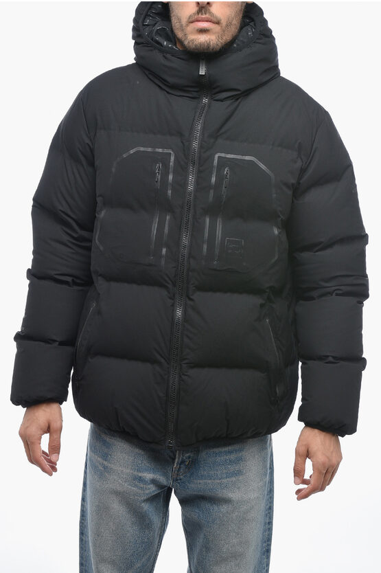 Shop Woolrich Gore-tex Fabric Wintertide Down Jacket With Hood