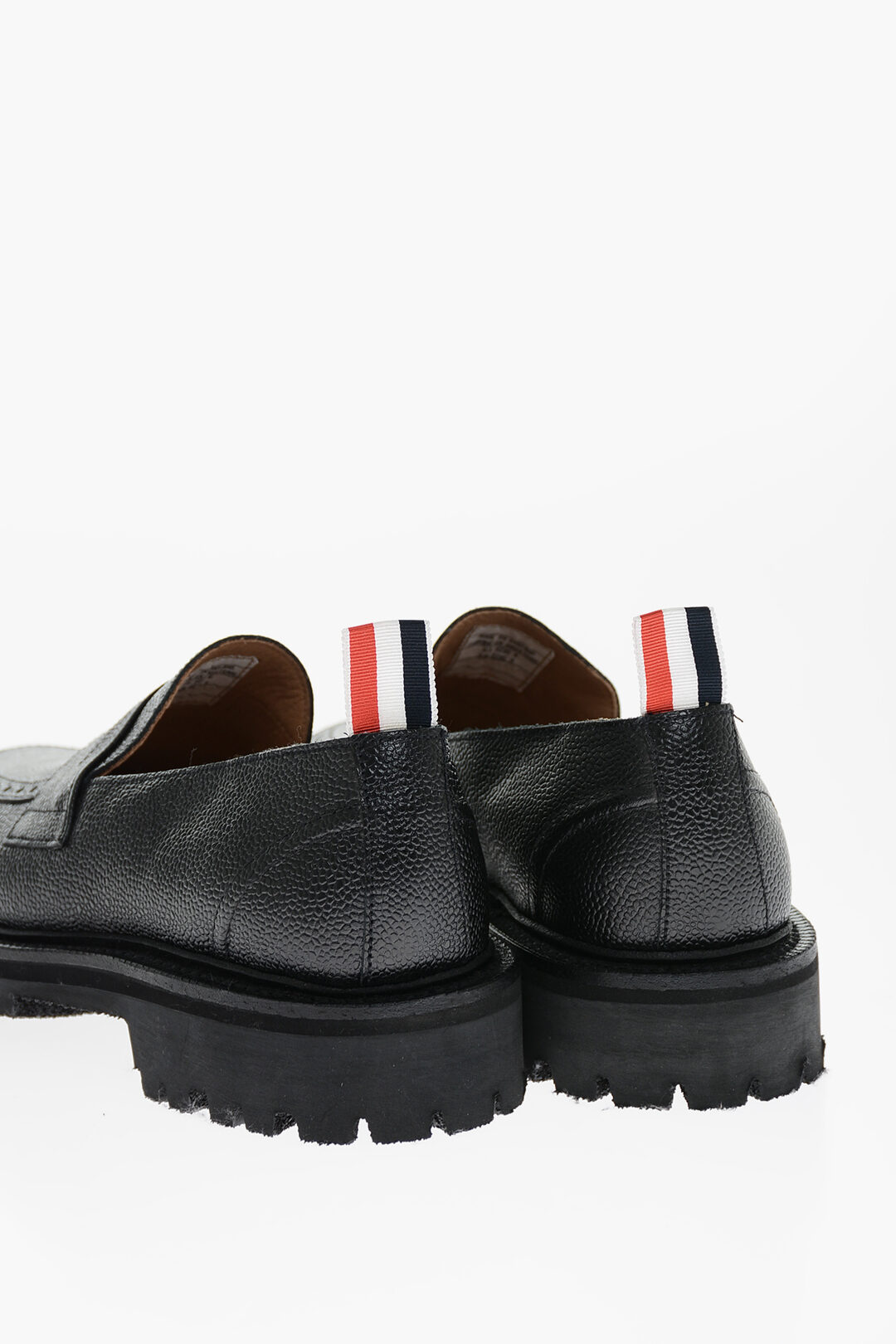 Thom Browne Grain de Poudre Leather Penny Loafers men Glamood Outlet