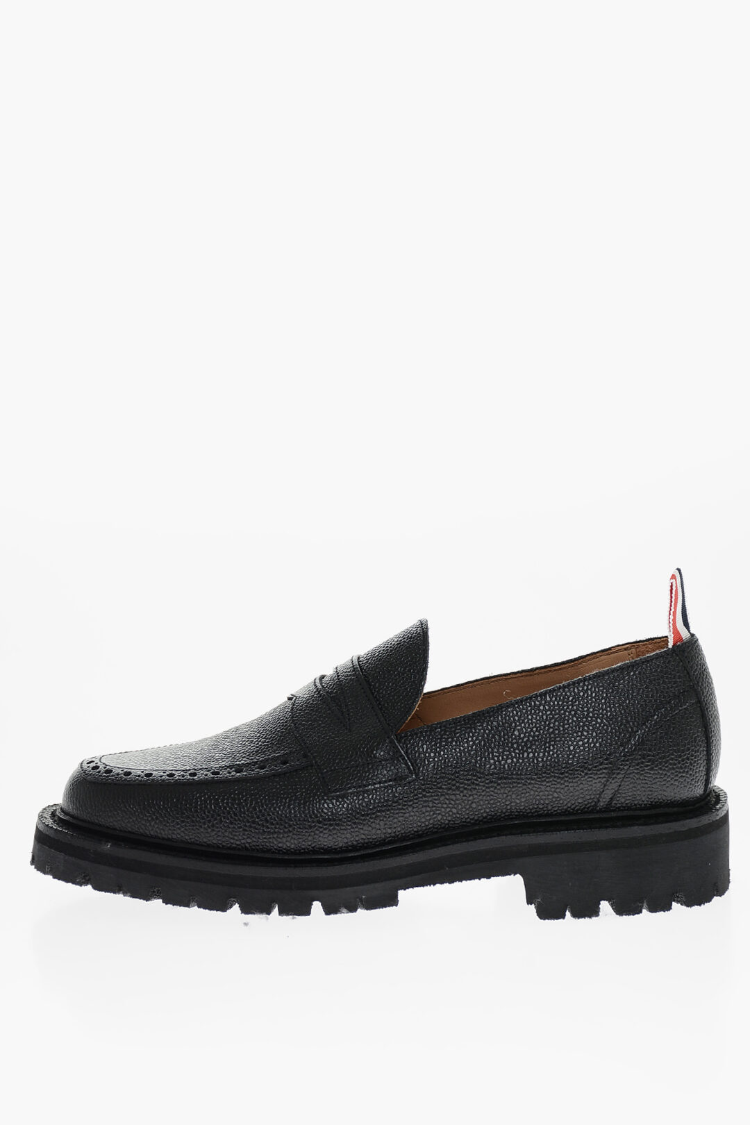 Thom Browne Grain de Poudre Leather Penny Loafers men Glamood Outlet