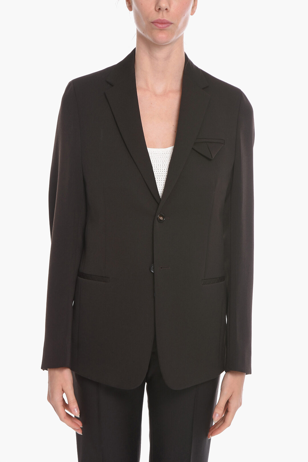 Bottega Veneta Grain-de-poudre Wool Single-breasted Blazer