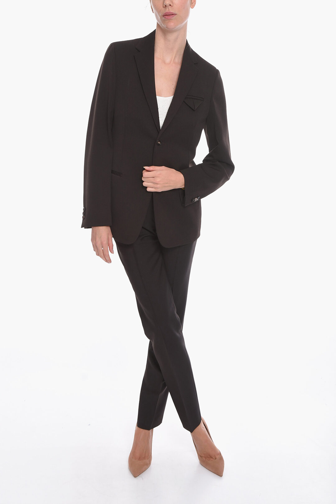 Bottega Veneta Grain-de-poudre Wool Single-breasted Blazer