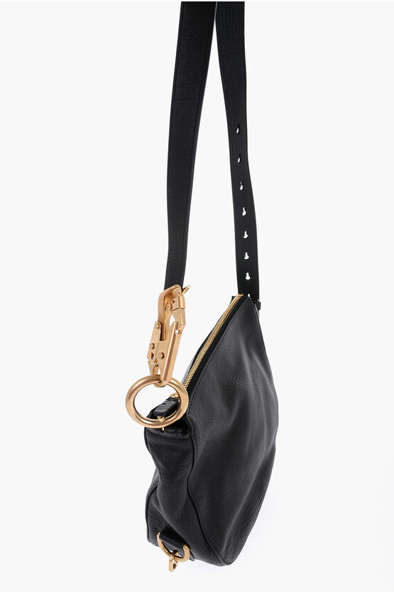 Grained Leather KNIGHT Bag with Lobster Clasp