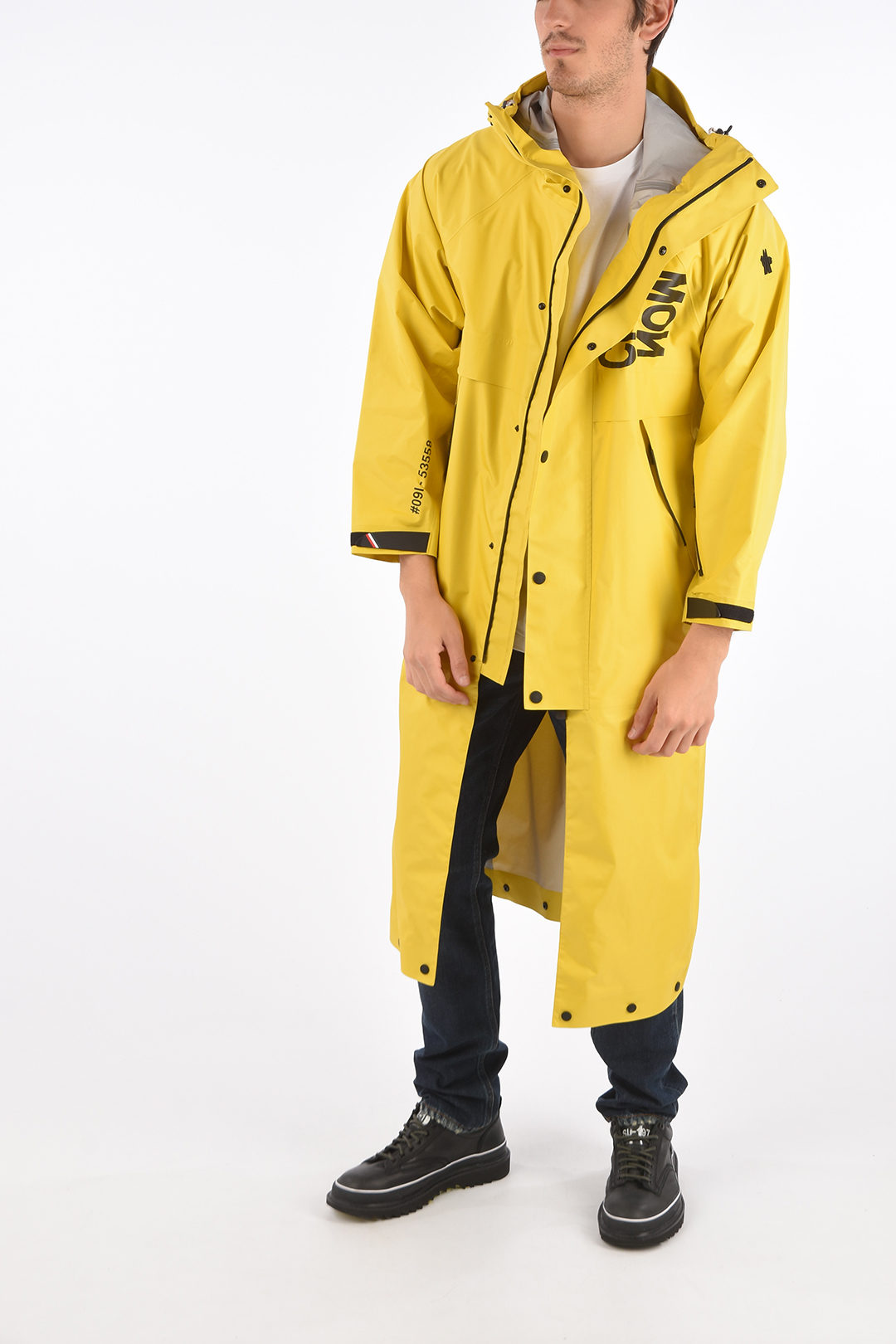 moncler yellow rain jacket