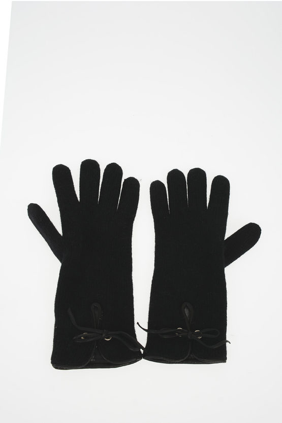 Guanti Invernali Donna In Vera Pelle QOF, Con Fodera In Cashmere, Touch Screen, Antivento, Per Guida E Attività Outdoor, Taglie S/M E L/XL