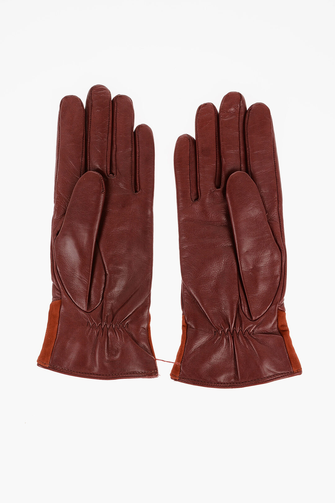 Gala Gloves Guanti in Pelle con Dettagli in Suede donna - Glamood Outlet