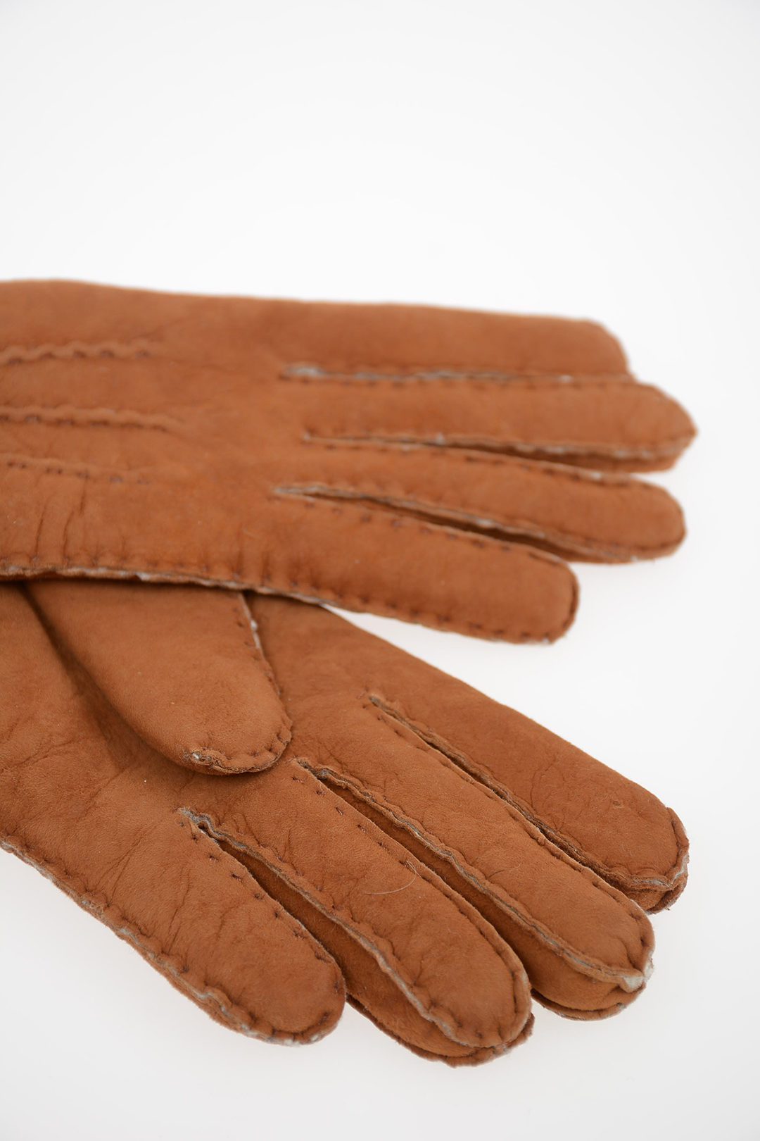 Guanti donna di pelle nera intrecciata con pelliccia naturale – Gala Gloves