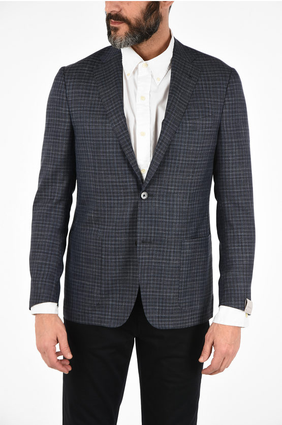 Corneliani gun club check side vents 2-button GATE blazer men - Glamood ...