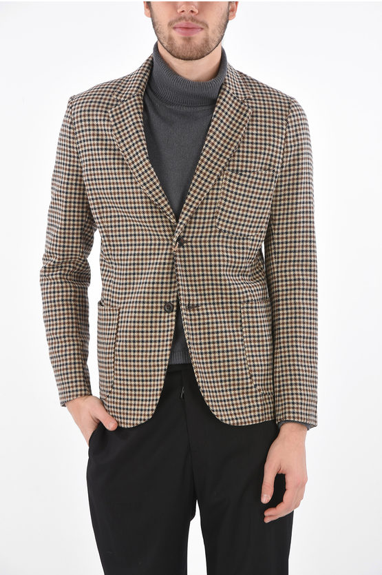 Original Vintage Style gun club check side vents notch lapel