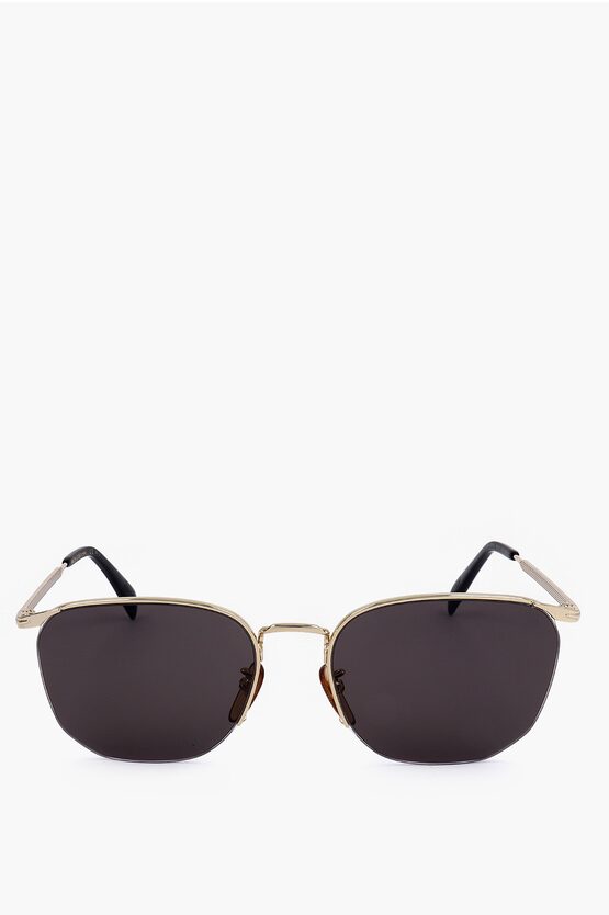 David Beckham Half-frame Sunglasses With Dark Lenses