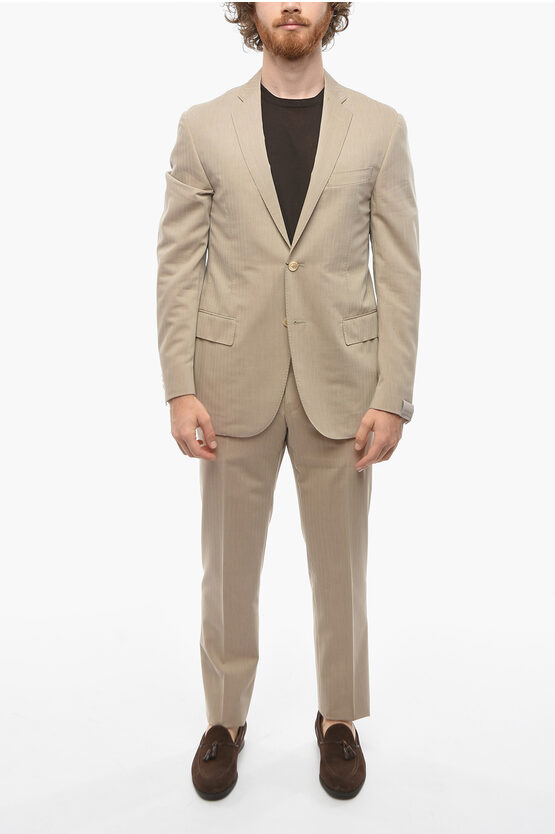 0850~Half-lined ACADEMY SOFT Blazer with Houndstooth Pattern