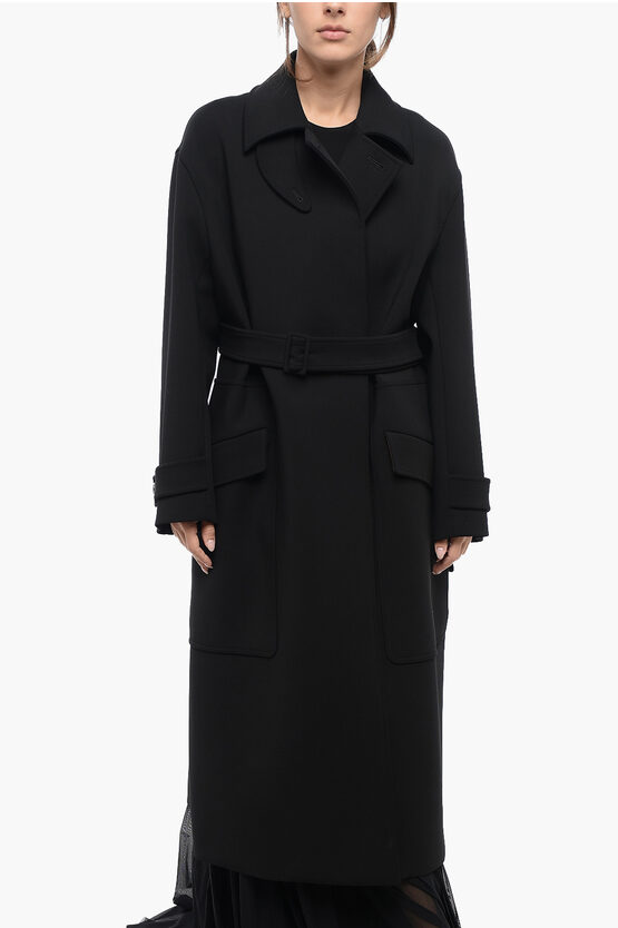 Max Mara Half-lined Belted Coat