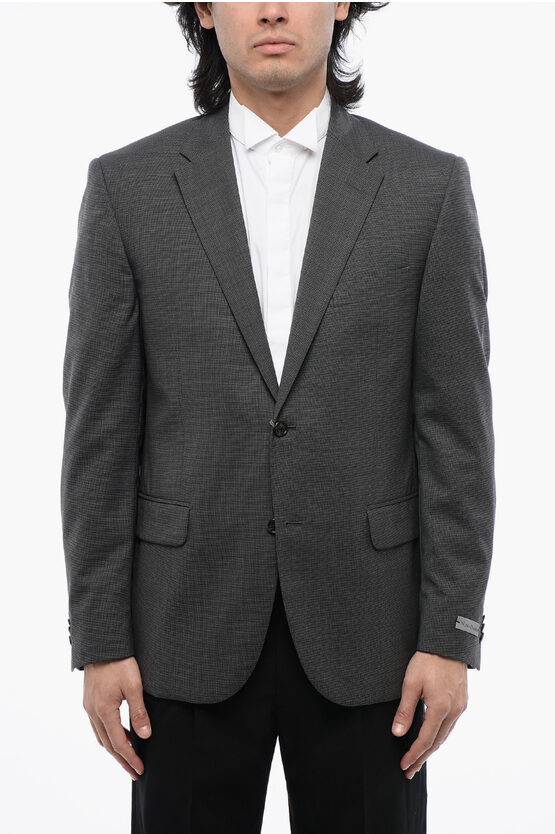 NINO DANIELI HALF-LINED BLAZER WITH HOPSACK PATTERN