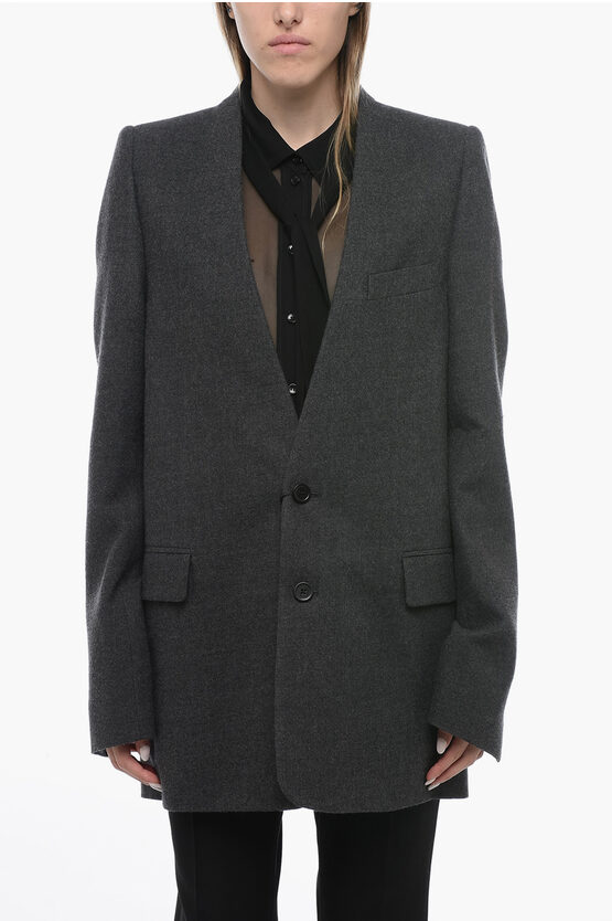 Ann Demeulemeester Half-lined Collarless Grabiëlle Blazer