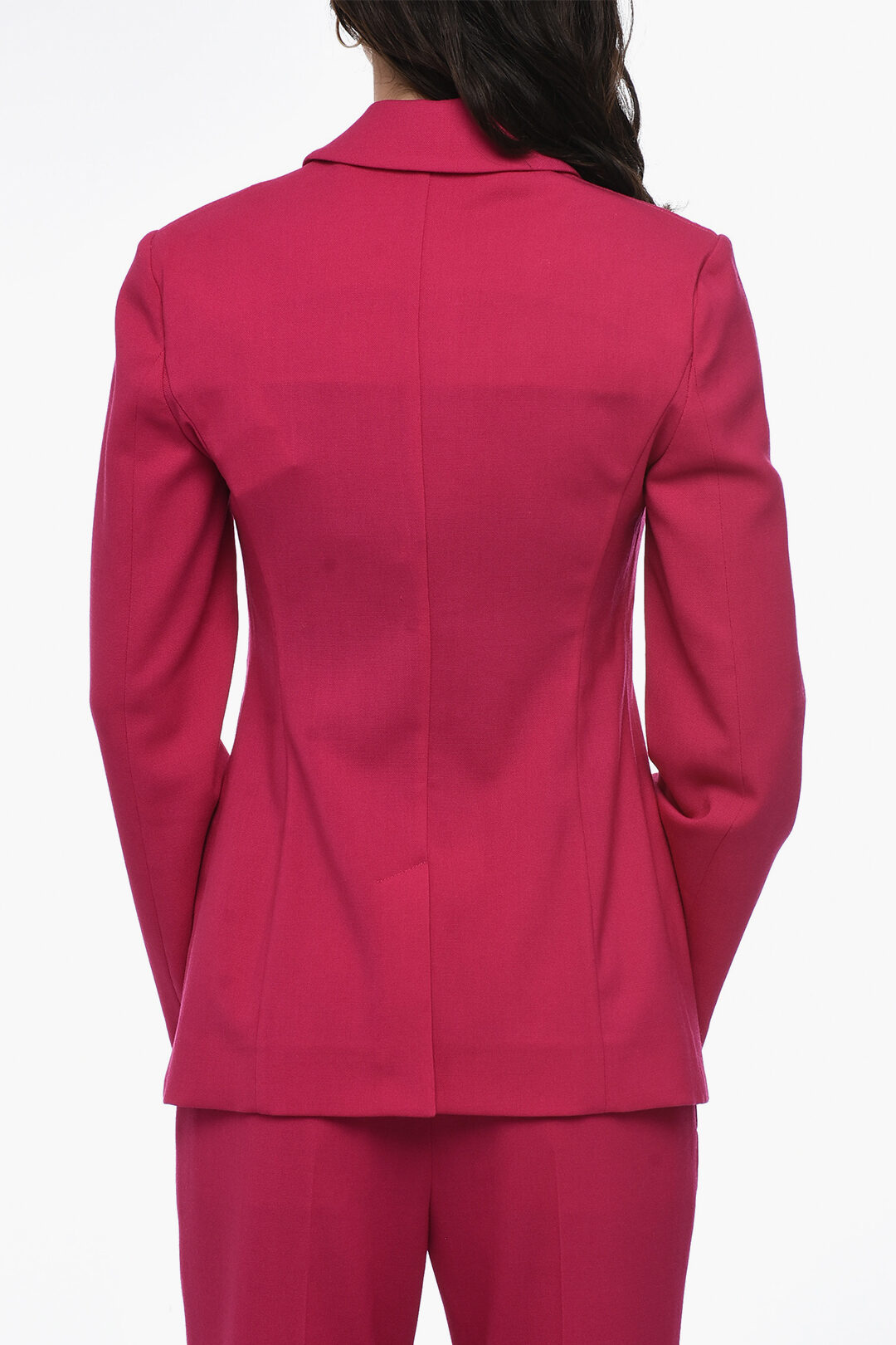 【関税＆送料込み】Givenchy Red Wool Coat Prada Red Wool Button Popper Long Trench Coat Smart Jacket