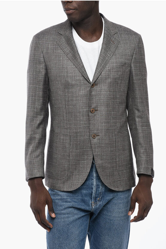 Shop Corneliani Half-lined Tailored Blazer