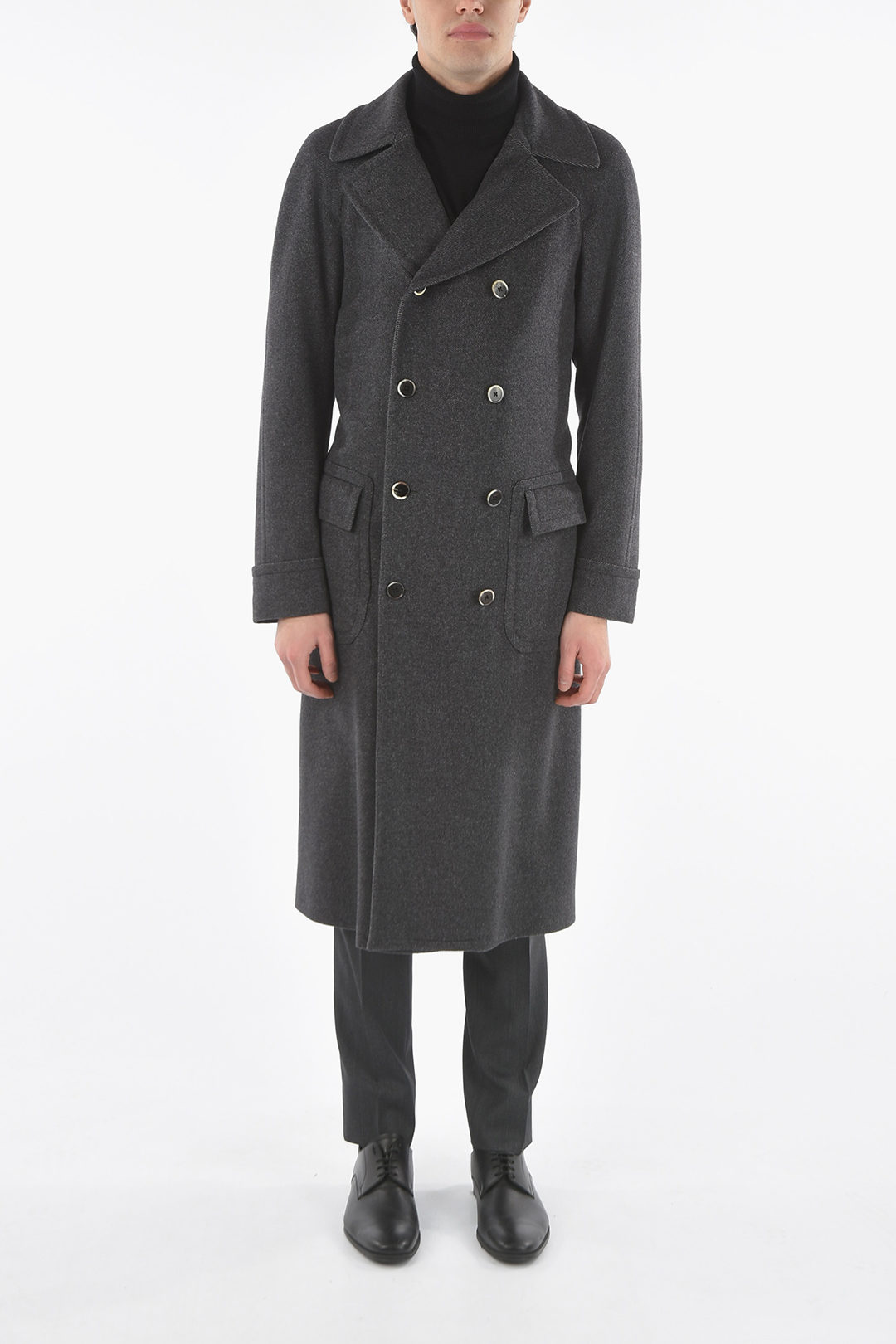 Corneliani Halflined Double Breasted Wool Blend Coat men - Glamood