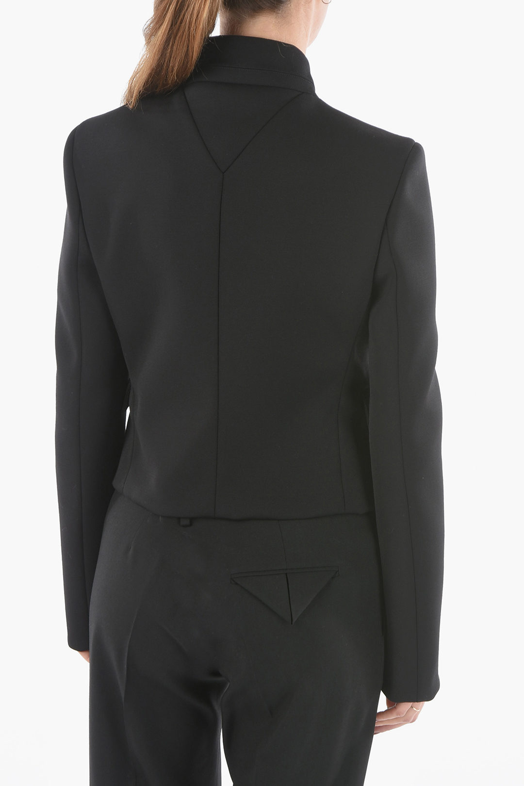 Bottega Halflined Single Breasted Wool Blend Blazer women