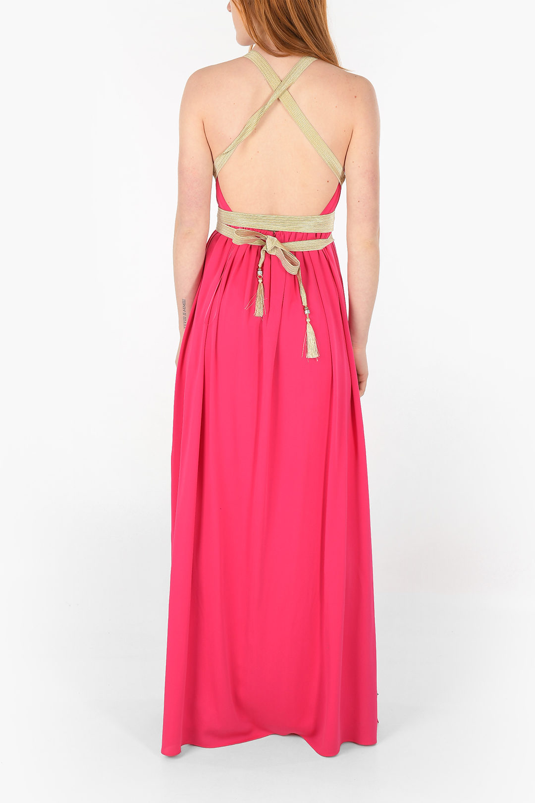Max Mara Halter Neck ORDE Silk Long Dress women - Glamood Outlet