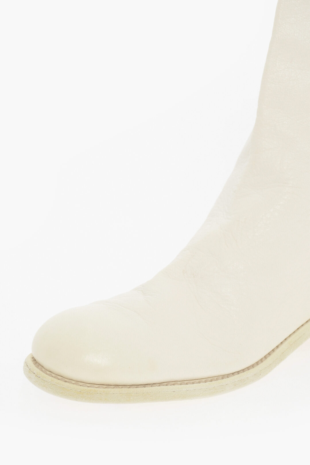 Guidi Hammered Leather Boots With Zip Closure unisex men women