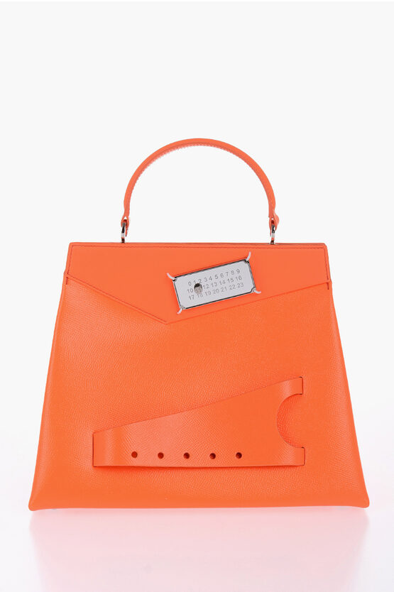 Hammered Vegan Leather Neon Handbag