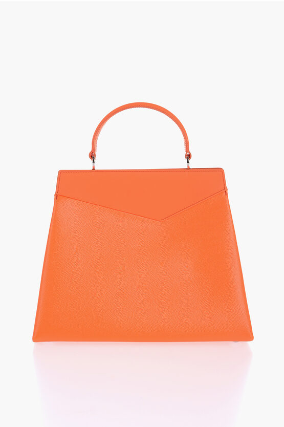 Hammered Vegan Leather Neon Handbag