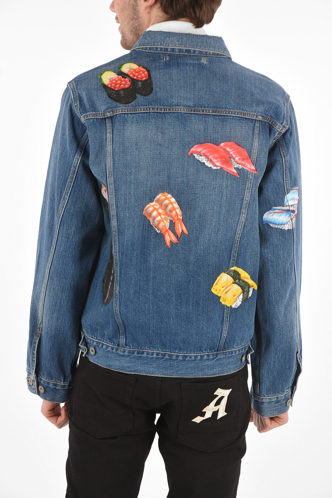 Hand-painted SUSHI Denim Jacket