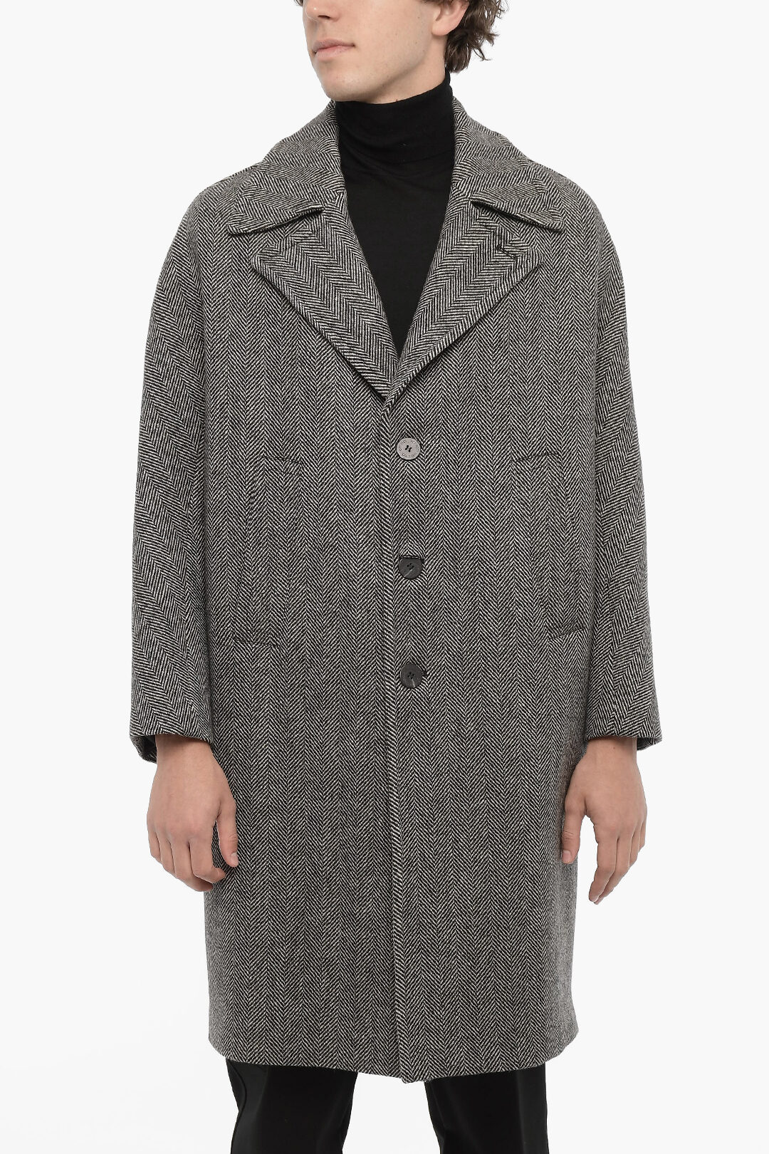 Oversized wool coat men online