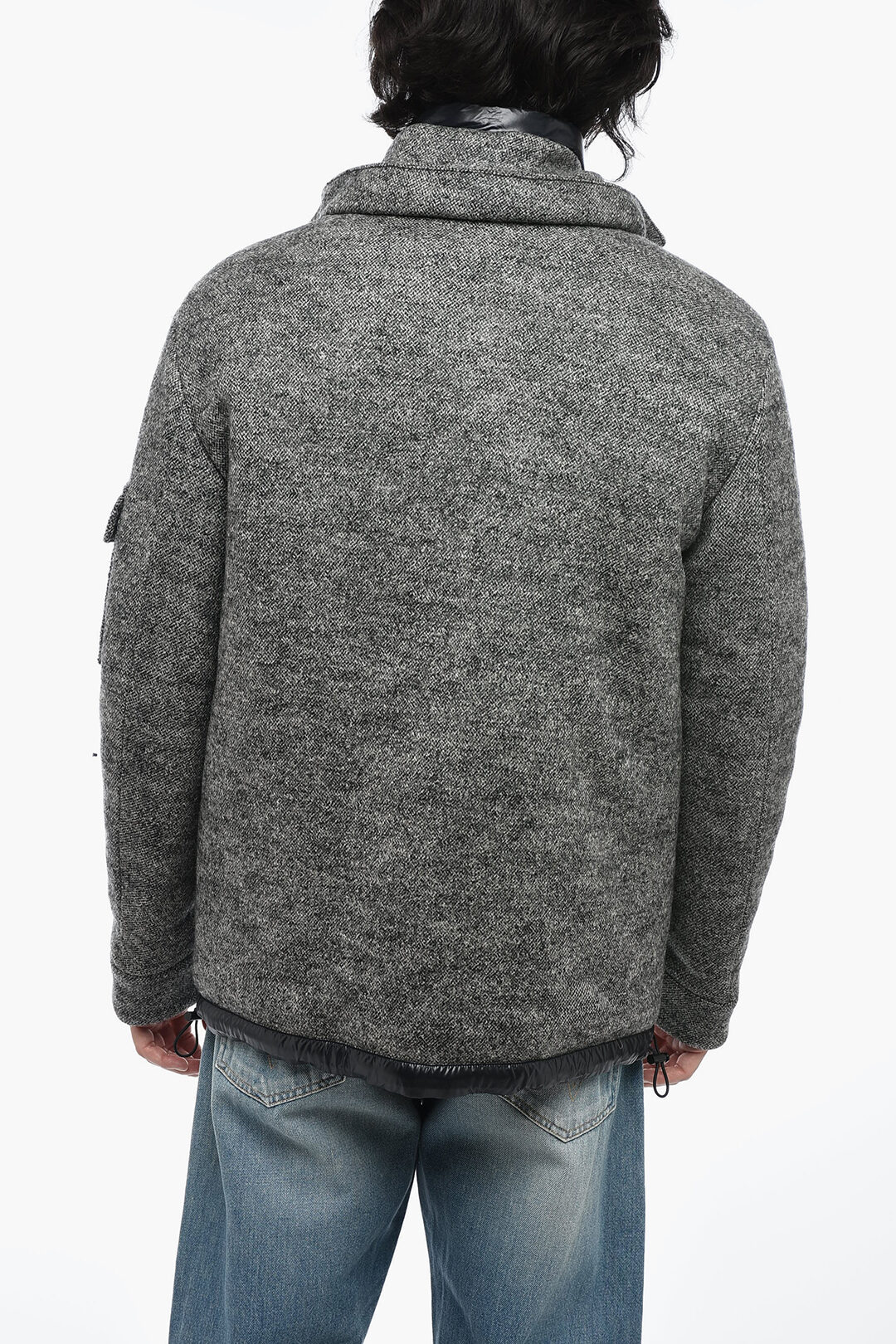 Dolce & Gabbana Herringbone Wool Coat with Quilted Inner men - Glamood ...