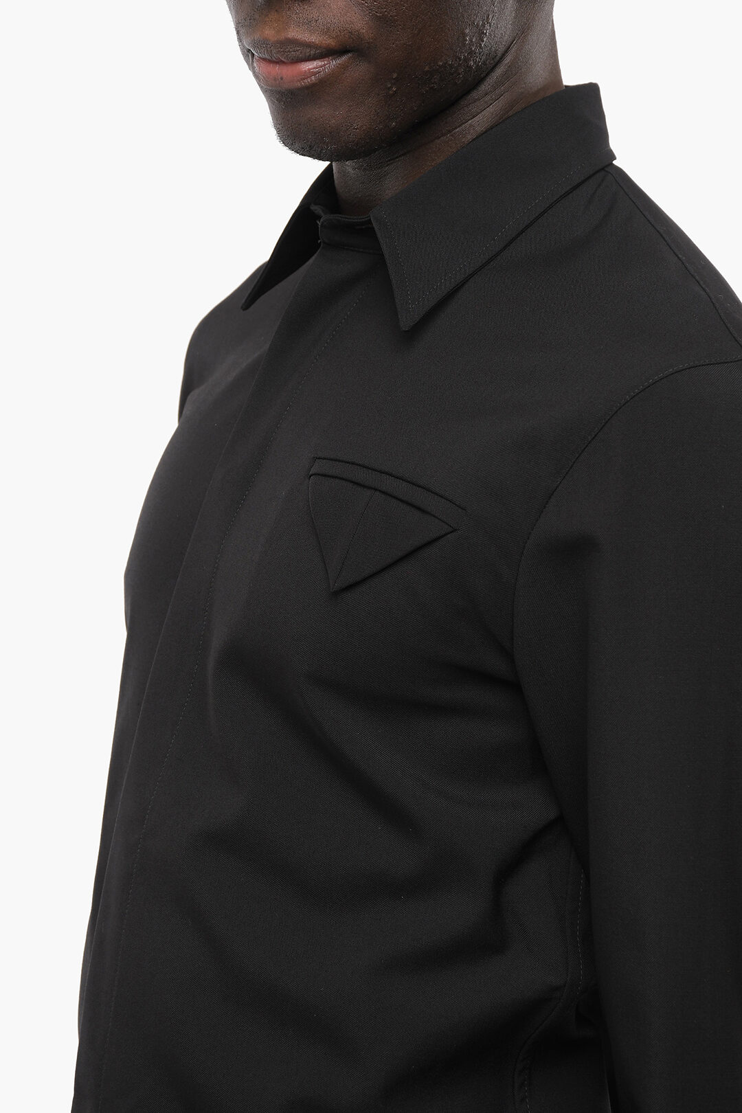 Button-Up Shirt with Breast Pockets