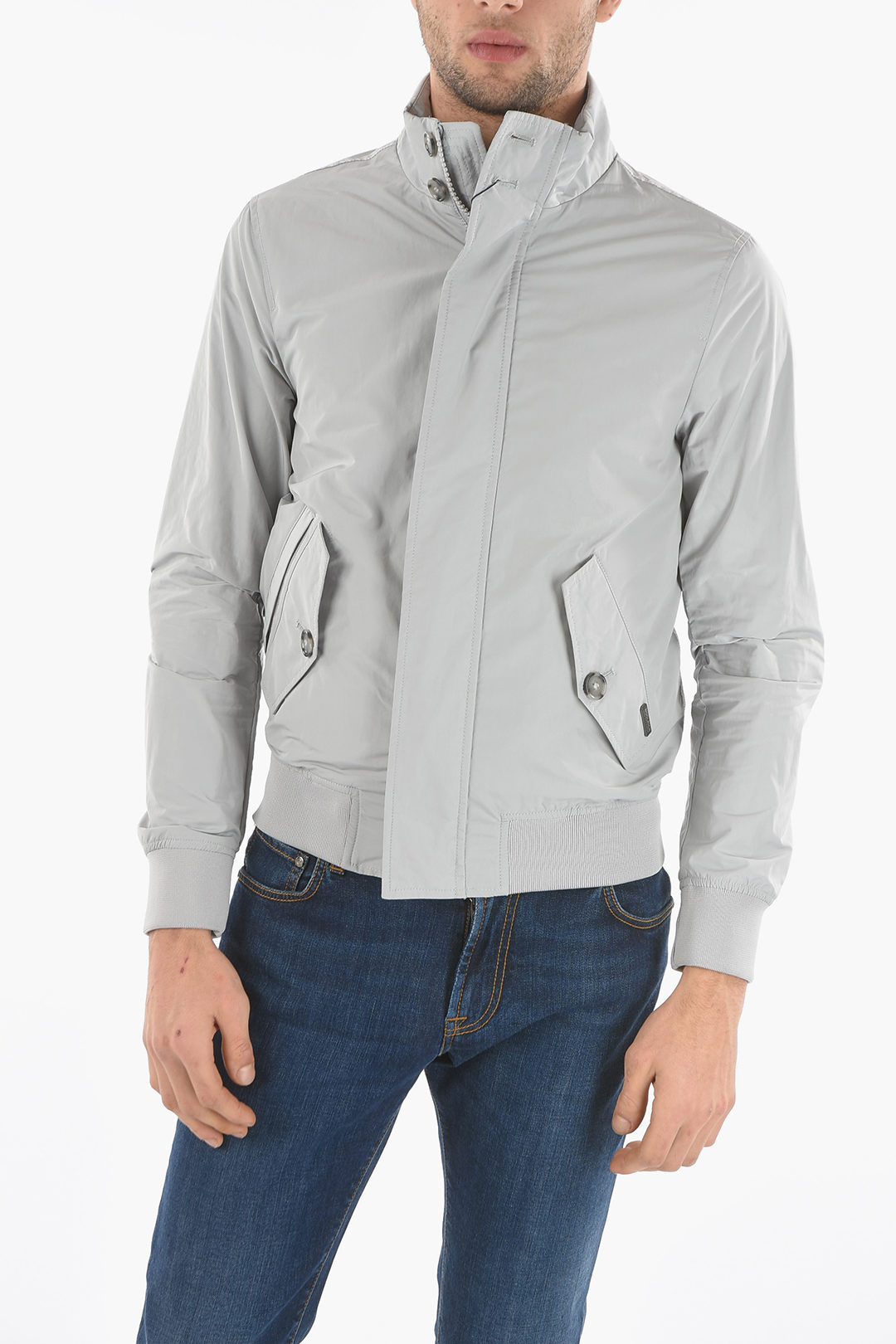 Woolrich Hidden Closure CLUB Jacket with Flap Pockets men Glamood Outlet