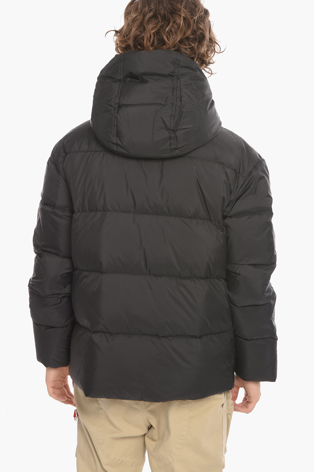 Hidden Closure HOOD PUFF Quilted Down Jacket