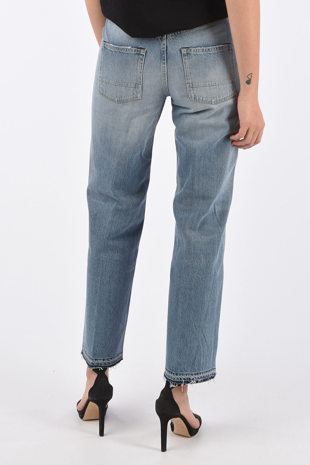 Golden Goose high-rise waist AVA wide jeans women - Glamood Outlet