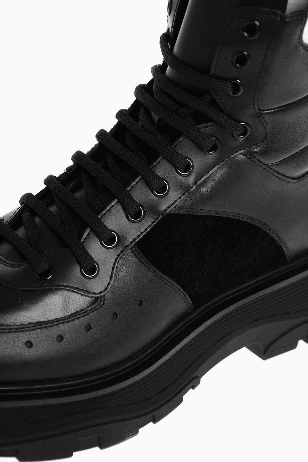 Alexander McQueen High Top Sneakers with Statement Sole men Glamood