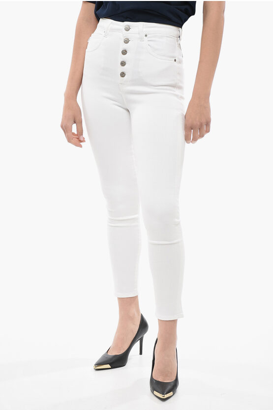 Shop Compagnia Del Denim High Waist Sim Fit Feliz Jeans With Logoed Jeans 12,5cm