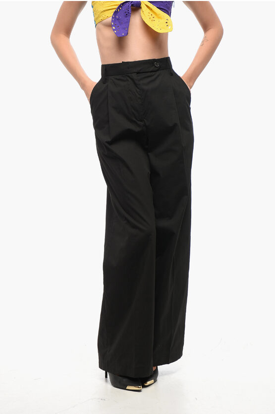 Department Five High Waist Single Pleats Fairmont Pants In Black