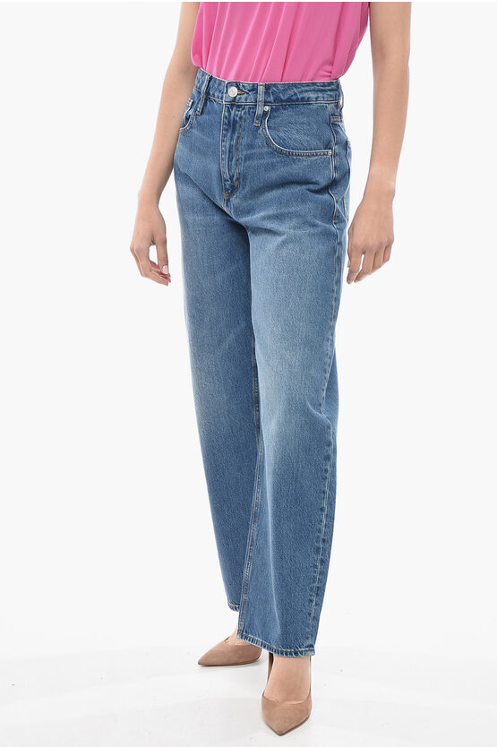 FRAME HIGH-WAIST STRAIGHT LEG JEANS 23CM