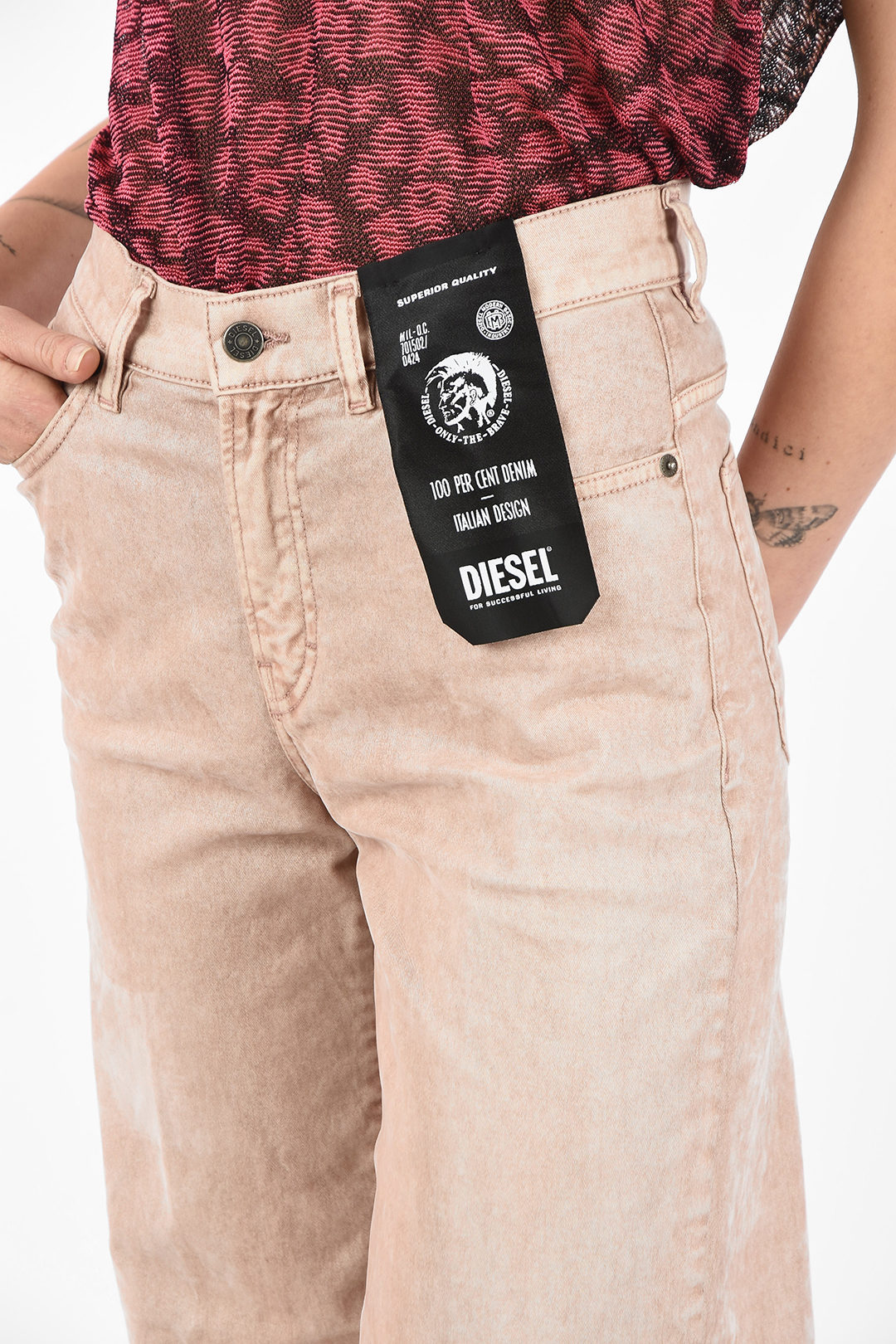 Diesel High-Waist Velvet WIDEE Palazzo Jeans L32 women Glamood