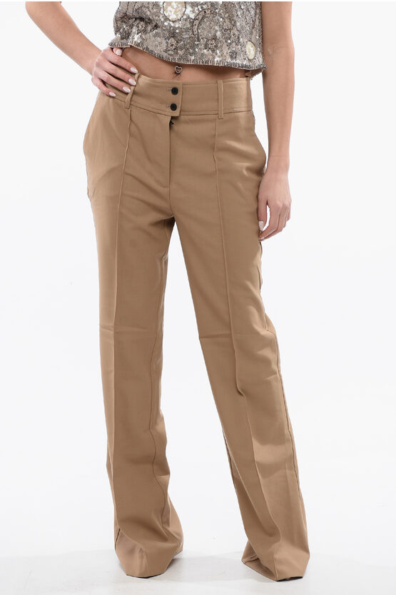 Allsaints High Waist Wool Blend Sevenh Pants