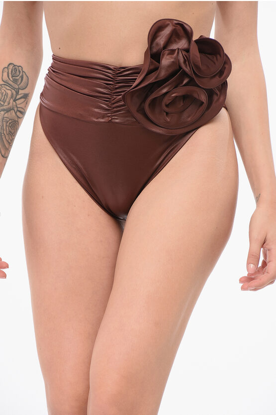 Magda Butrym High-waisted Bikini Slip With Removable Decoration