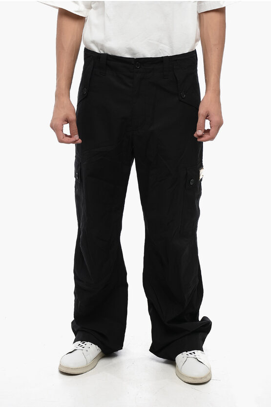 Shop Dolce & Gabbana High-waisted Extrafine Cotton Cargo Pants