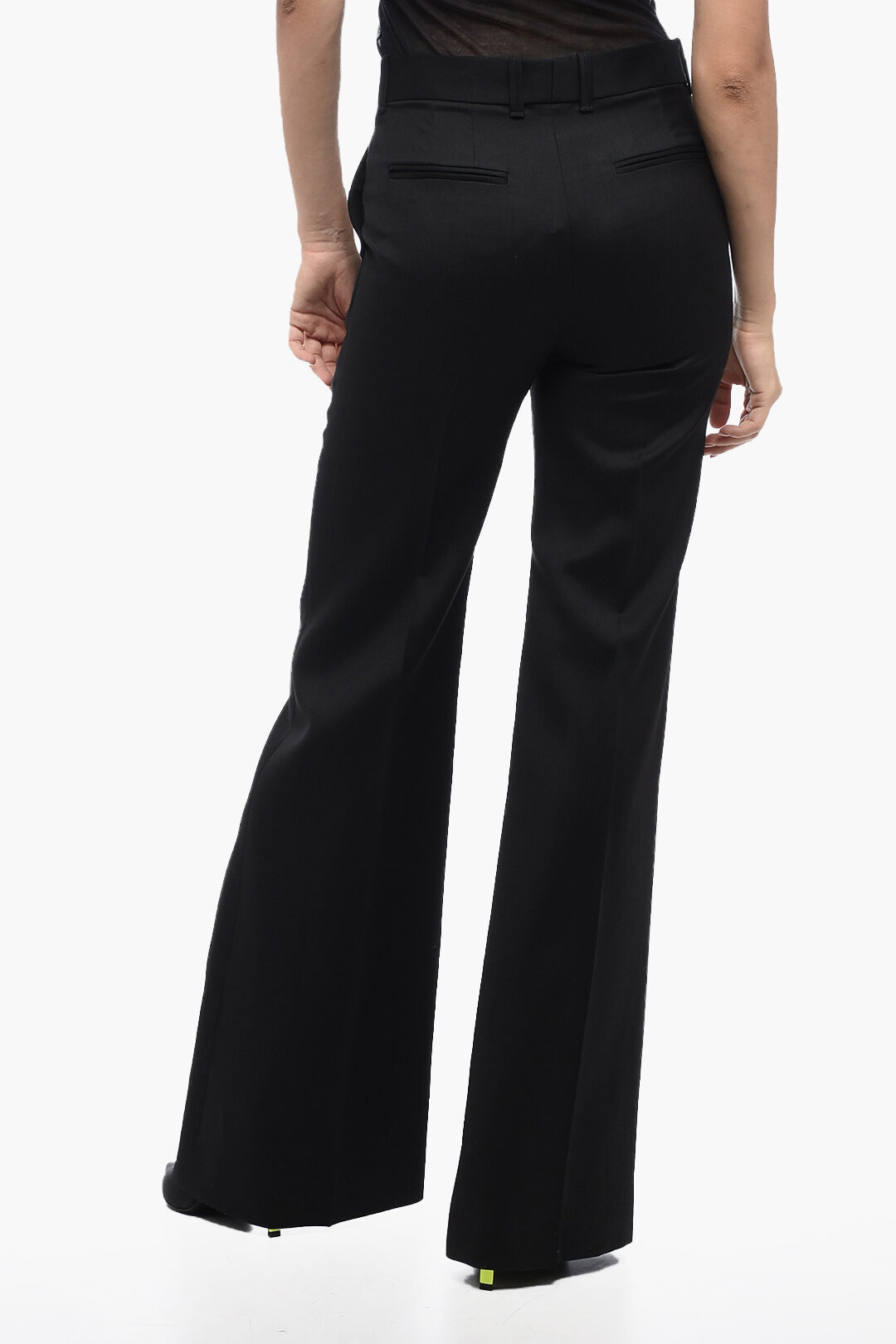 パンツ CHLOE STRETCH WOOL FLARED TROUSERS Chloé Flared Tailored Pants In Stretch Wool | Chloé CA