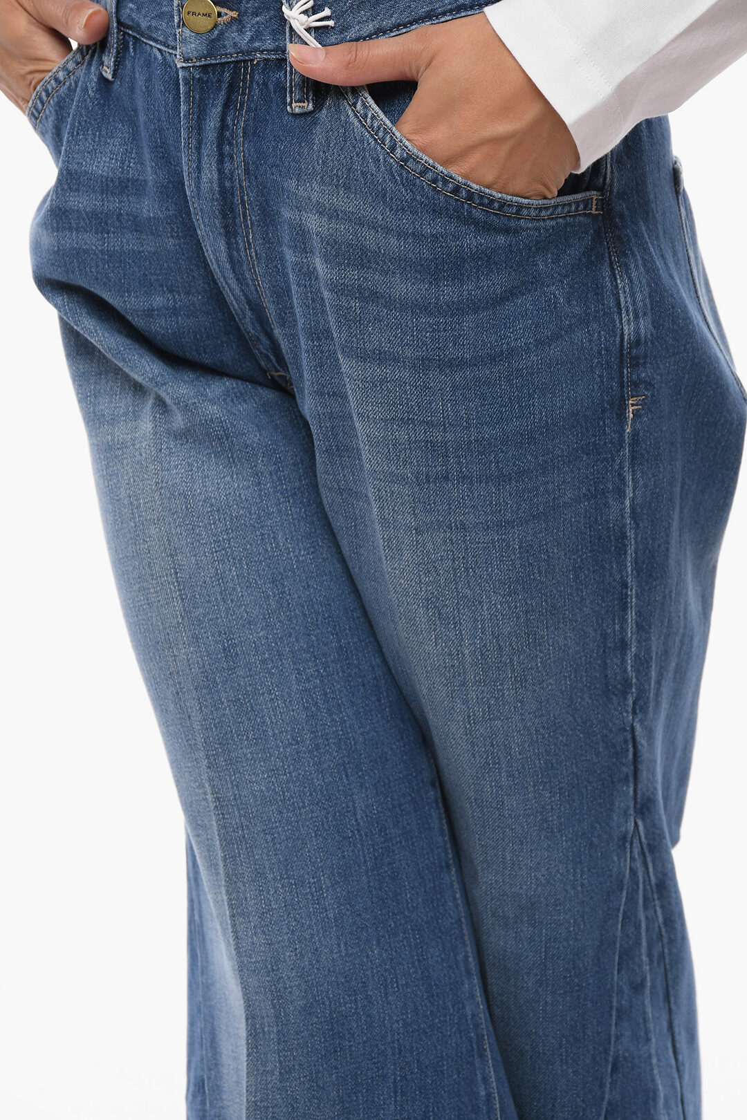 FRAME Le Baggy high-rise wide-leg jeans