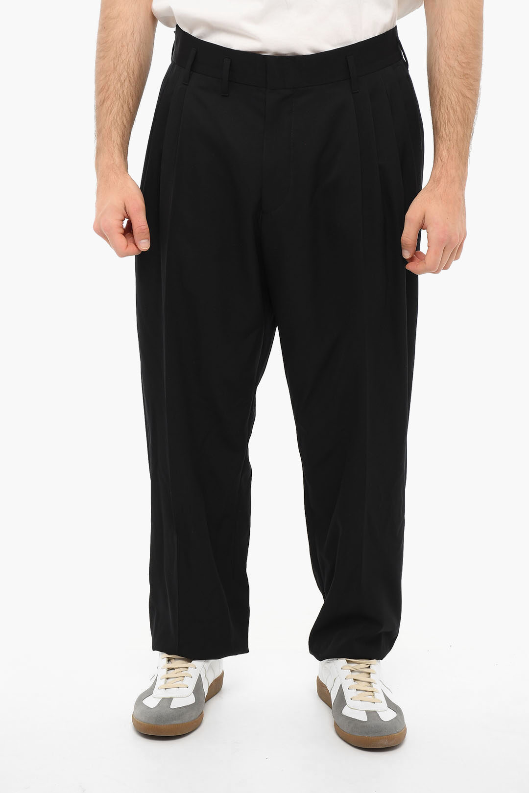 Paul Smith High Waisted Pleated Pants men Glamood Outlet