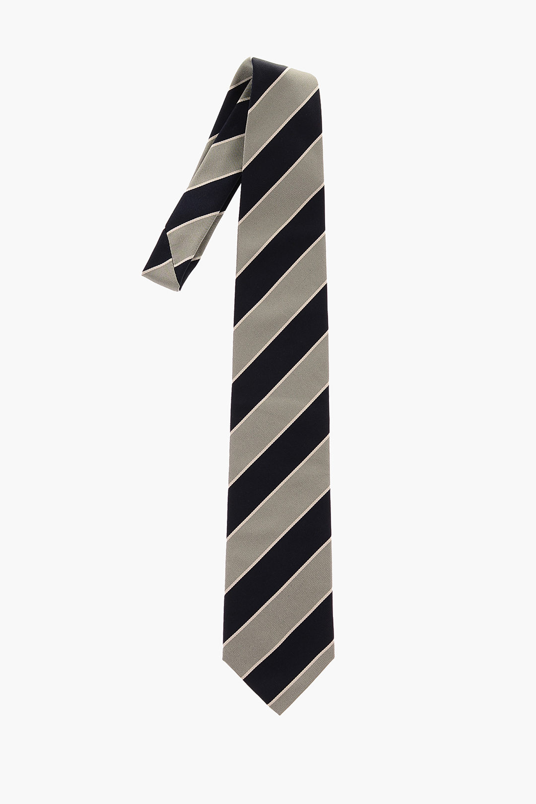Prada HOLLIDAY & BROWN Silk Regimental Striped Tie men - Glamood