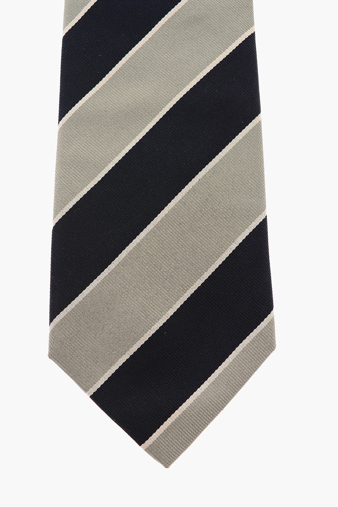PRADA Holliday & Brown ネクタイ Prada HOLLIDAY & BROWN Silk Regimental Striped Tie men - Glamood