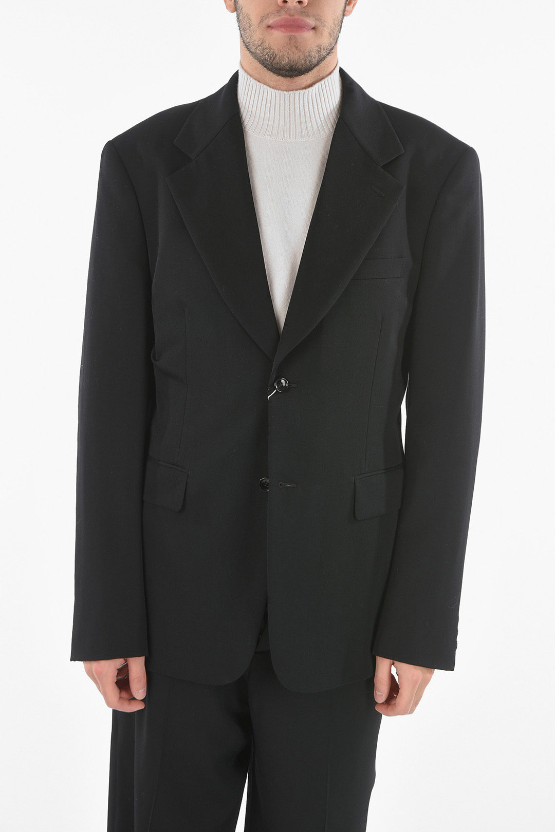 Comme Des Garçons HOMME PLUS Center Vent Wool 2-Buttons Blazer