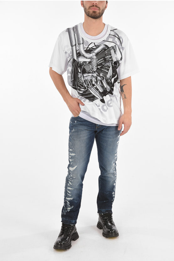 Comme Des Garçons HOMME PLUS Printed Crewneck T-shirt with