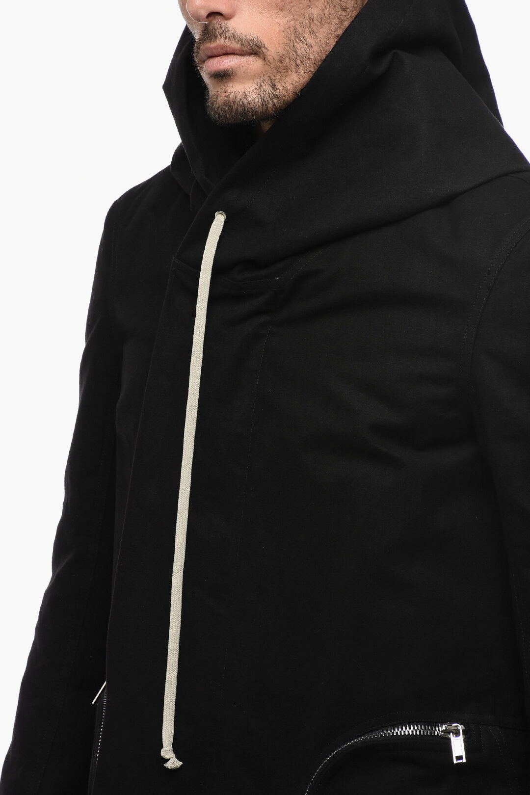 Rick Owens Hooded BAUHAUS Coat men - Glamood Outlet