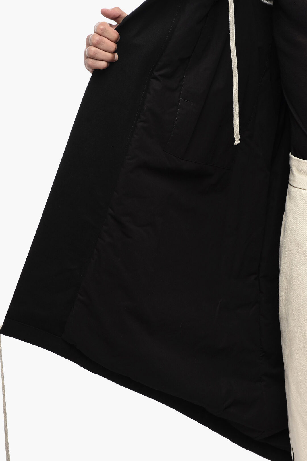 Rick Owens Hooded BAUHAUS Coat men - Glamood Outlet